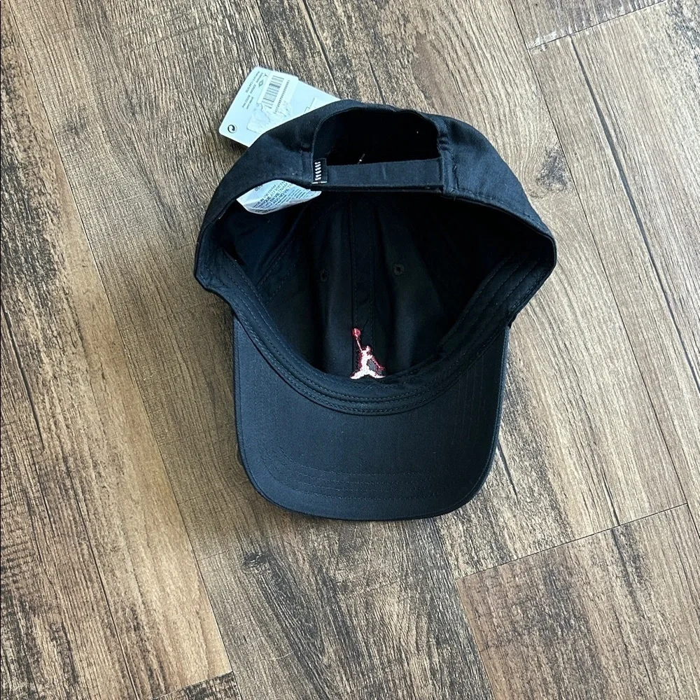 Jordan Black Cap with Red Emblem